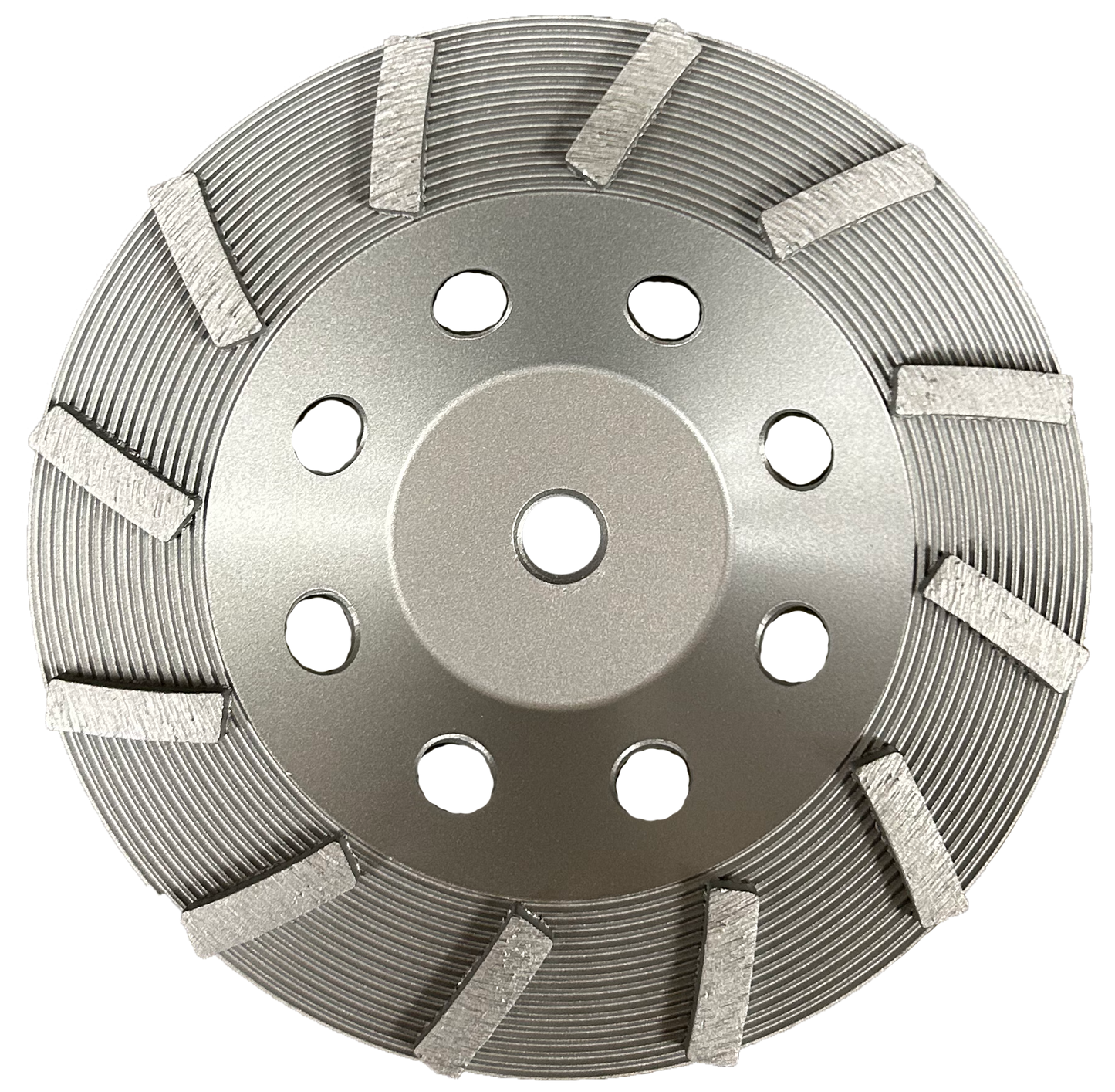 12 Segment Silver Cupwheel 7"