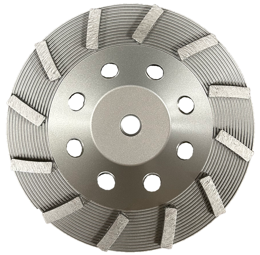 12 Segment Silver Cupwheel 7"